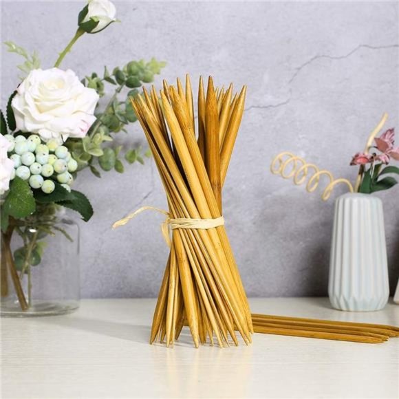 Double Pointed , 75 Pcs Bamboo Knitting Needles Set, 15 Sizes from 2.0mm-10.0mm - Picture 5 of 8